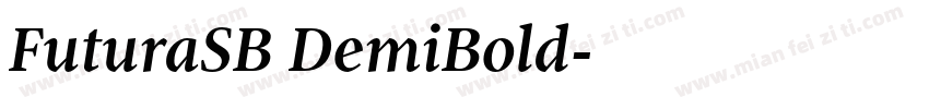 FuturaSB DemiBold字体转换